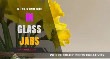 Storing Paint: Glass Jars – Safe or Not?