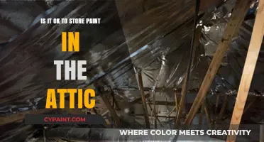 Storing Paint in the Attic: Good Idea or Not?