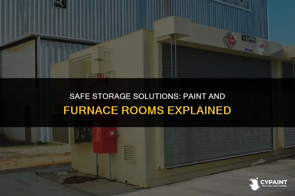 is it ok to store paint in the furnace room