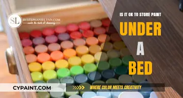 Storing Paint Under Your Bed: Good Idea?