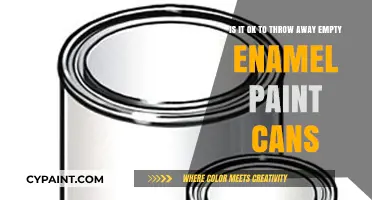 Eco-Friendly Disposal: The Truth About Empty Enamel Paint Cans