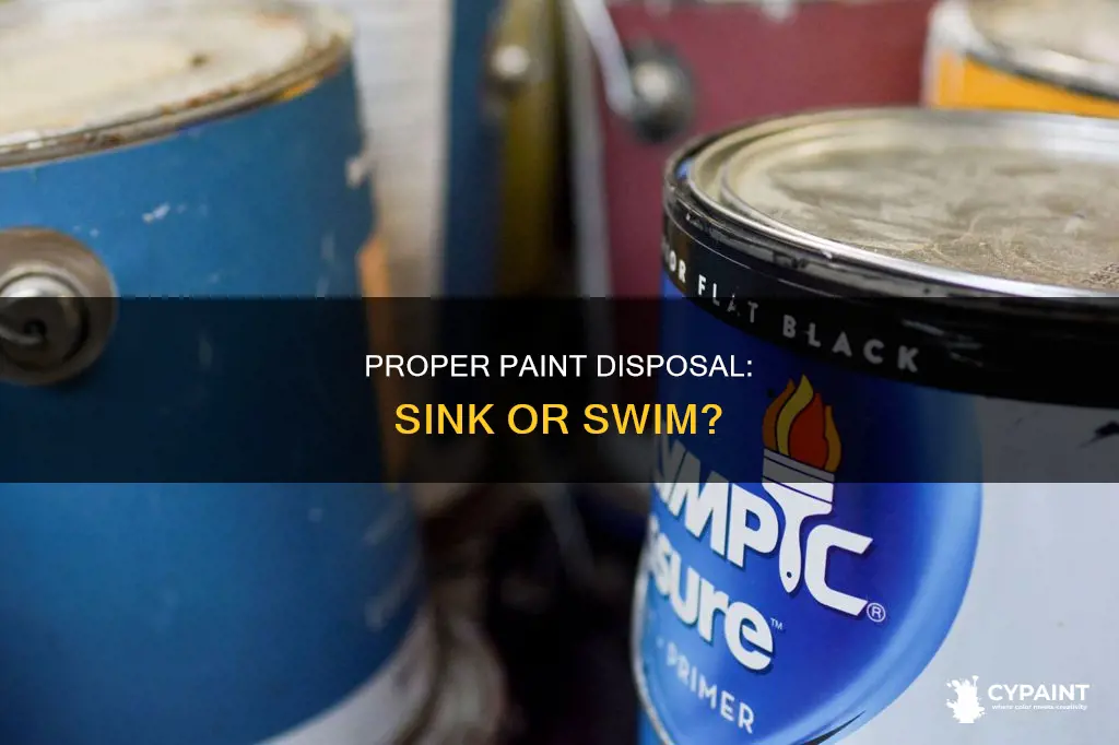 is it ok to wash paint down the sink