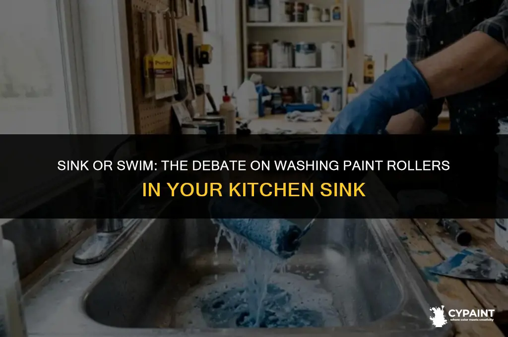 is it ok to wash paint rollers in the sink