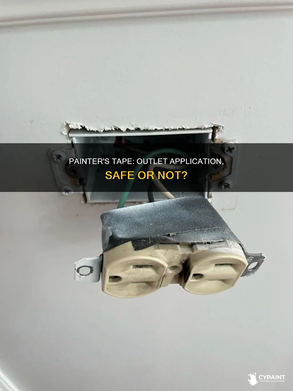 is it ok yo apply painter tape on outlet
