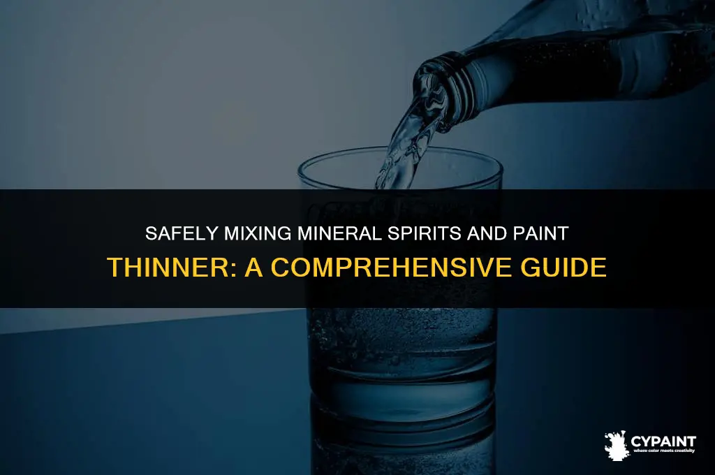 is it okay to mix mineral spirits and paint thinner
