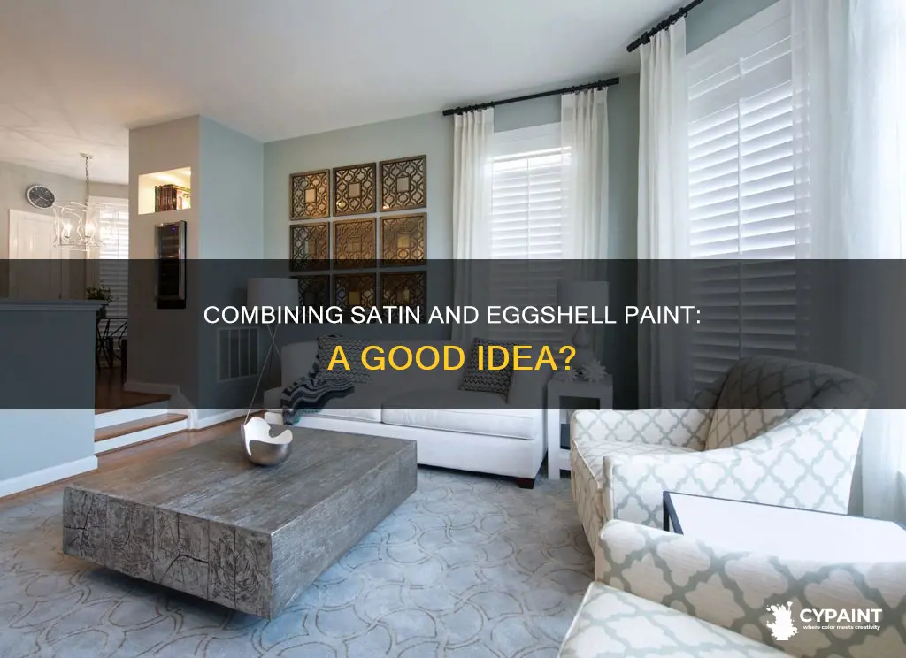 is it okay to mix satin and eggshell paint