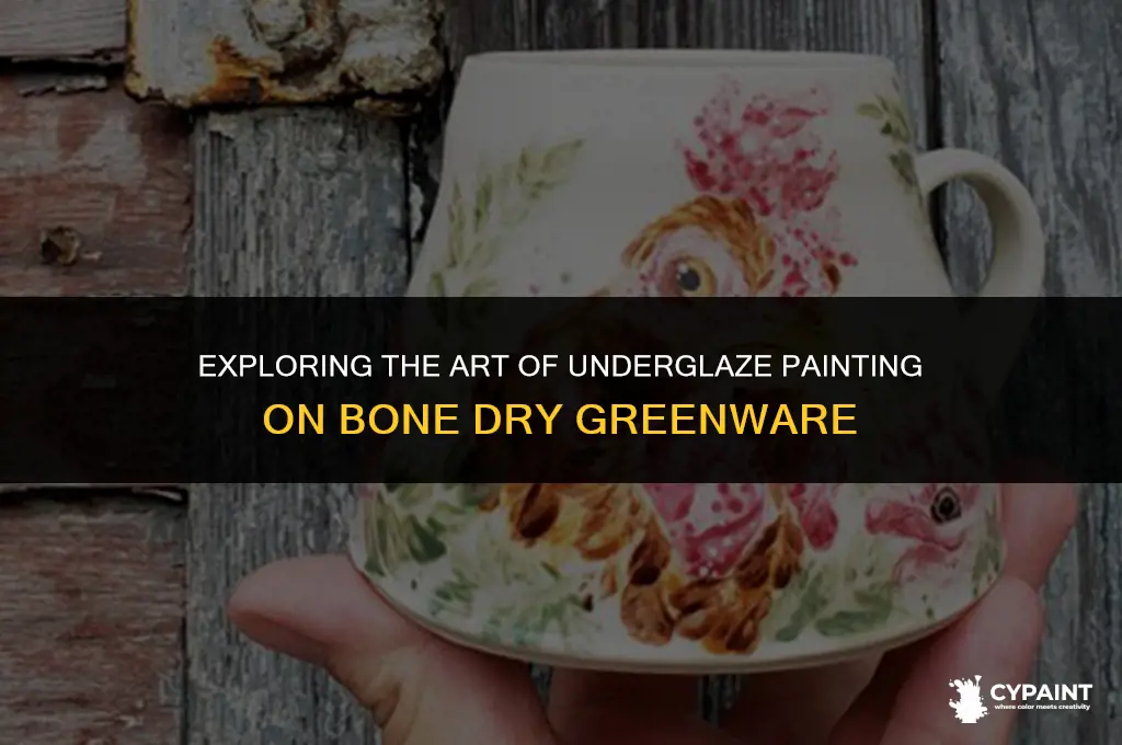 is it okay to paint underglaze on bone dry greenware