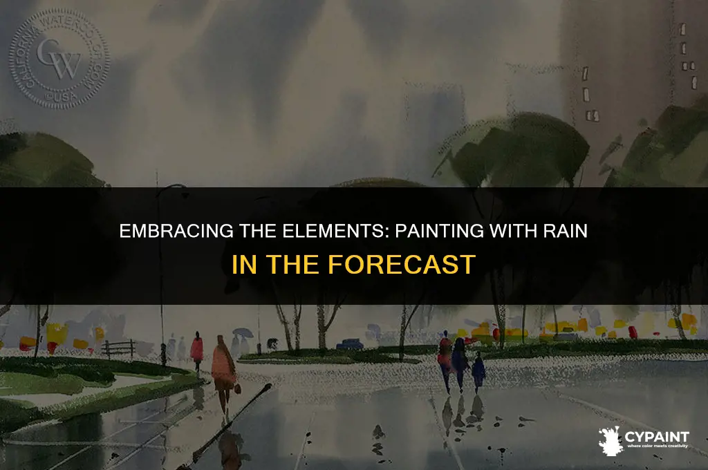 is it okay to paint with rain in the forcast