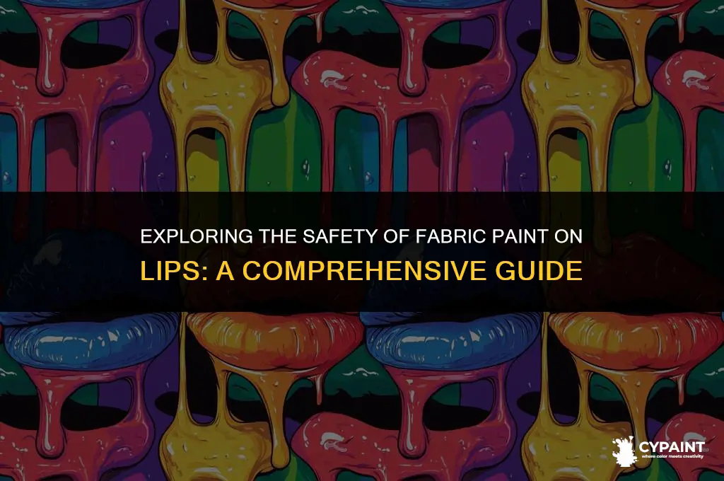 is it okay to put fabric paint on your lips