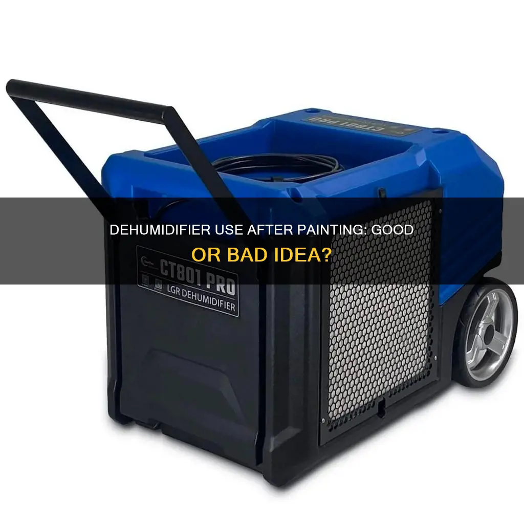 is it okay to run a dehumidifier after painting