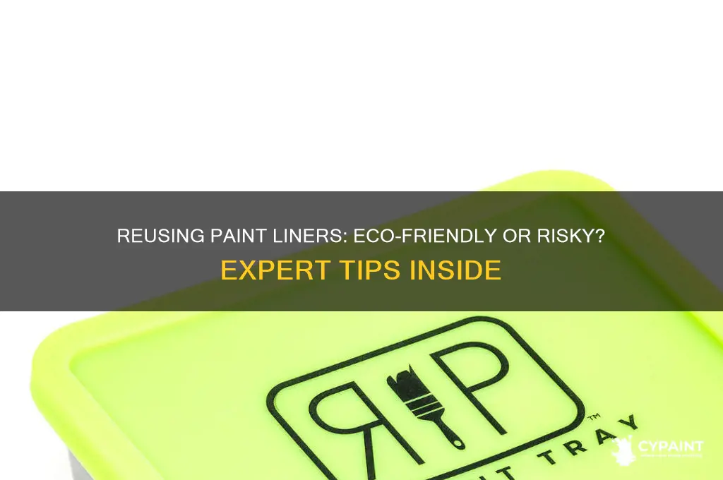 is it oke to reuse a paint liner