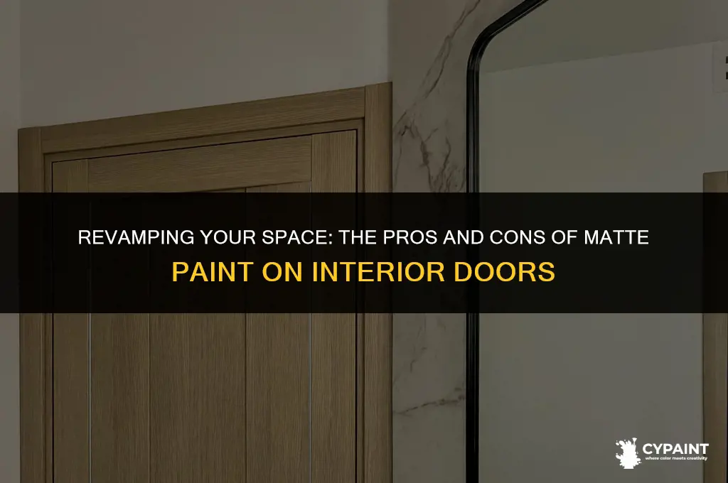 is it pk tje psint interior doir with matte paint