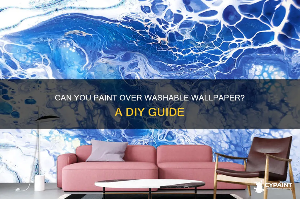 is it possible to paint over washable wallpaper
