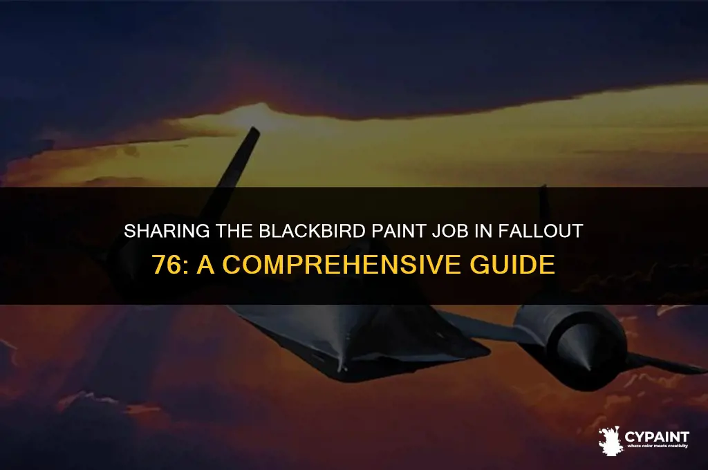 is it possible to share the blackbird paint job fo76