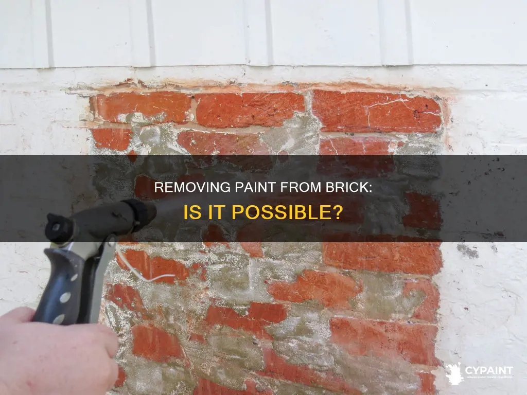 is it possible to take paint off original brick