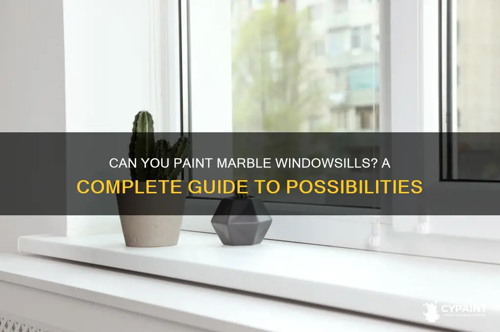 is it possible yo paint over marble windowsills