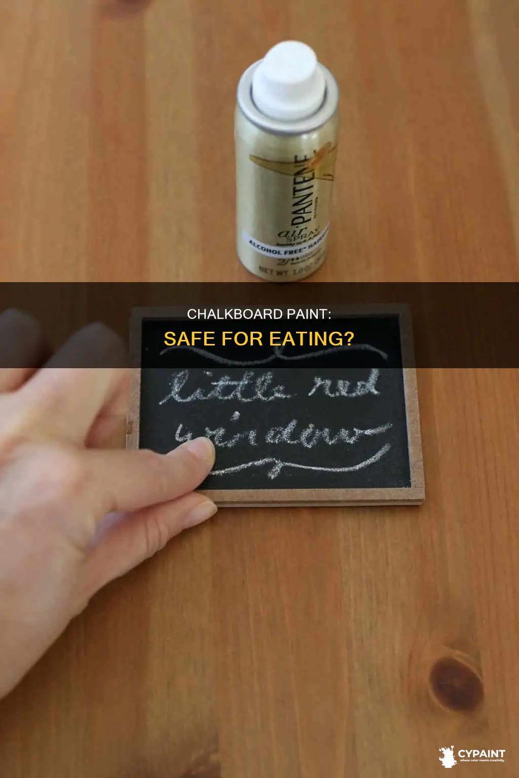 is it safe to eat off of chalkboard paint