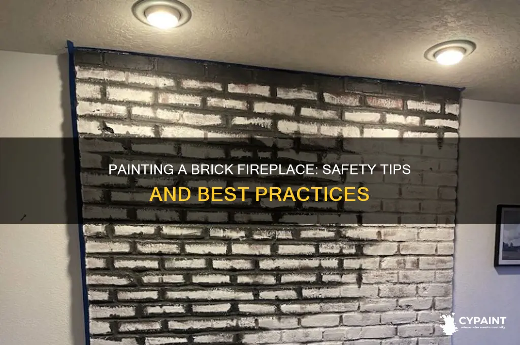 is it safe to paint a brick fireplace