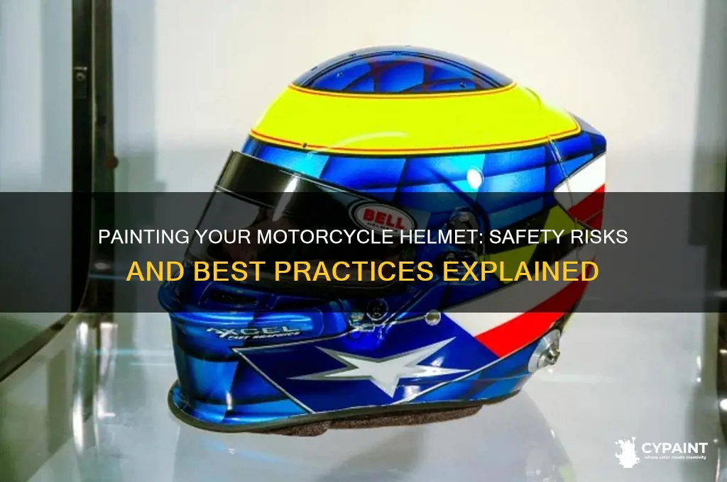 is it safe to paint a motorcycle helmet