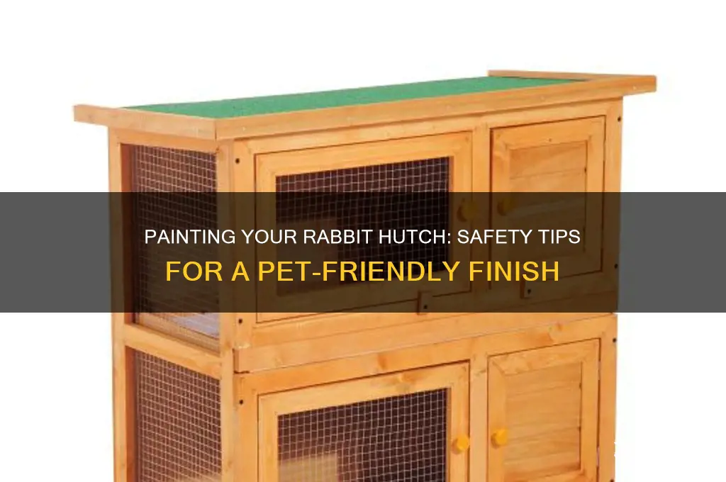 is it safe to paint a rabbit hutch