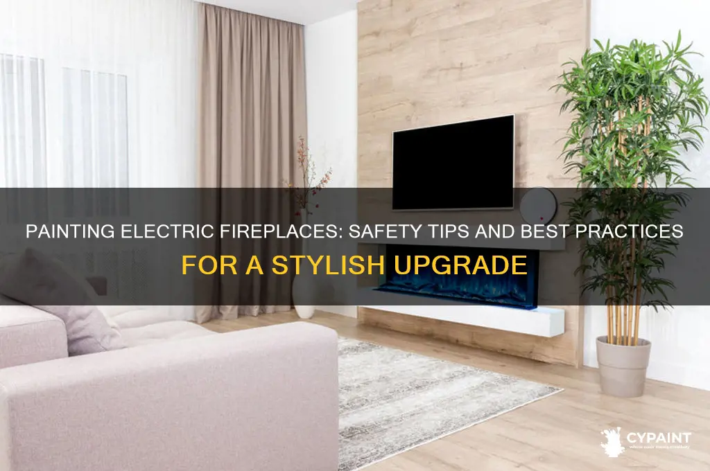 is it safe to paint an electric fireplace