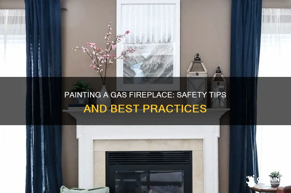 is it safe to paint an gas fireplace