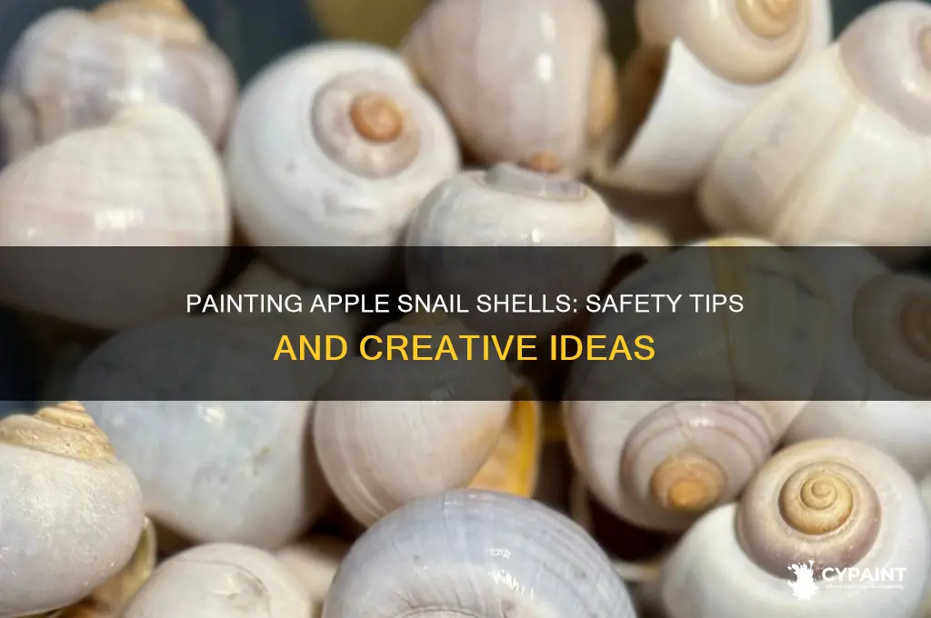 is it safe to paint apple snail shell