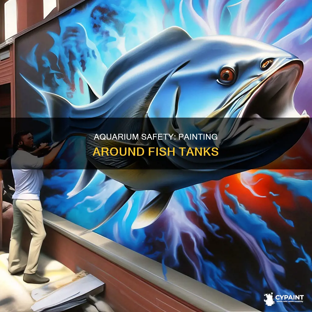 is it safe to paint in room with aquariums