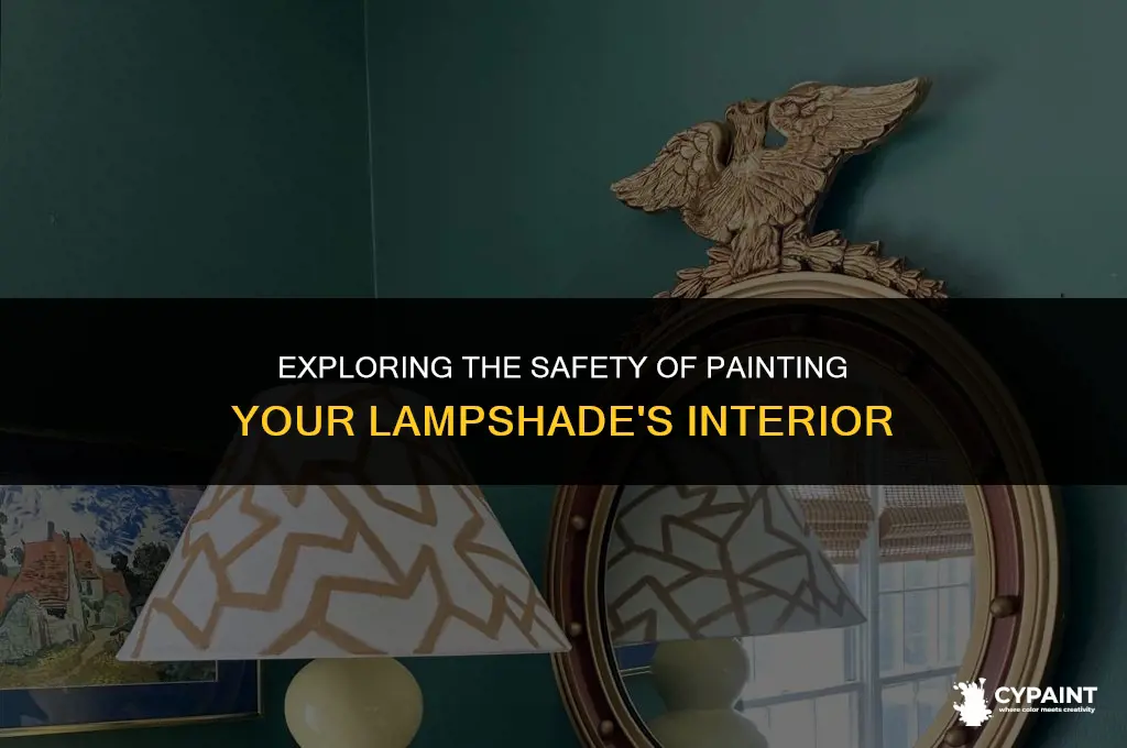 is it safe to paint the inside of a lampshade