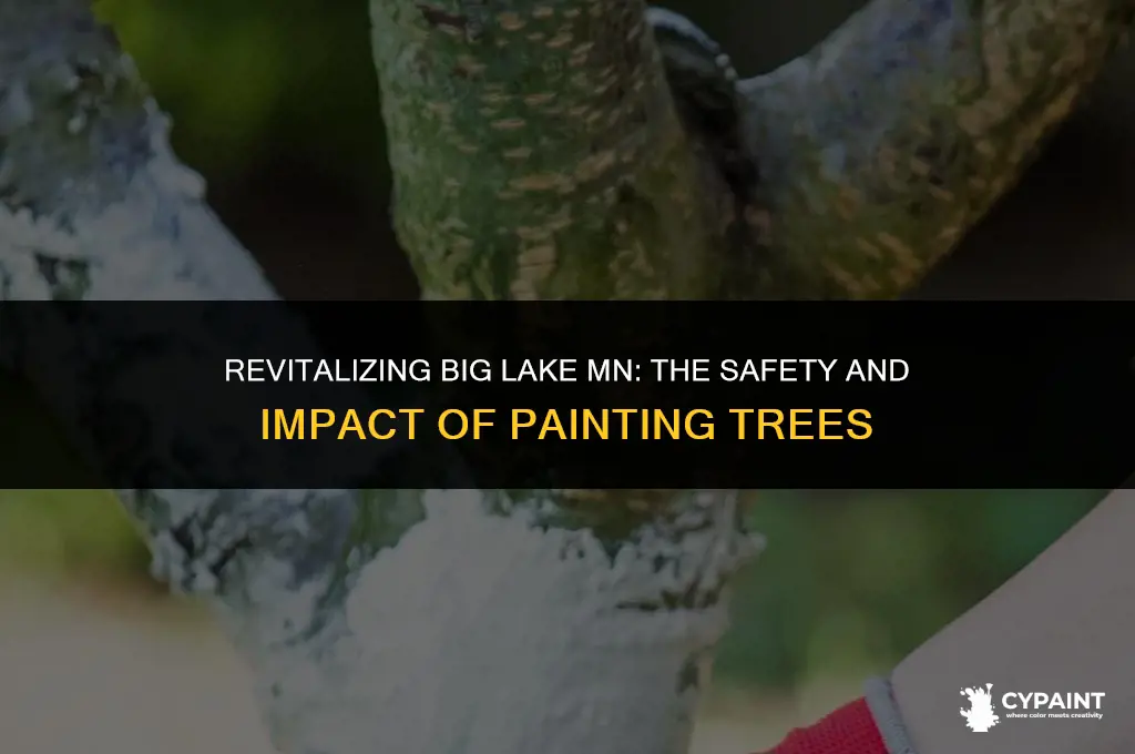 is it safe to paint trees in big lake mn