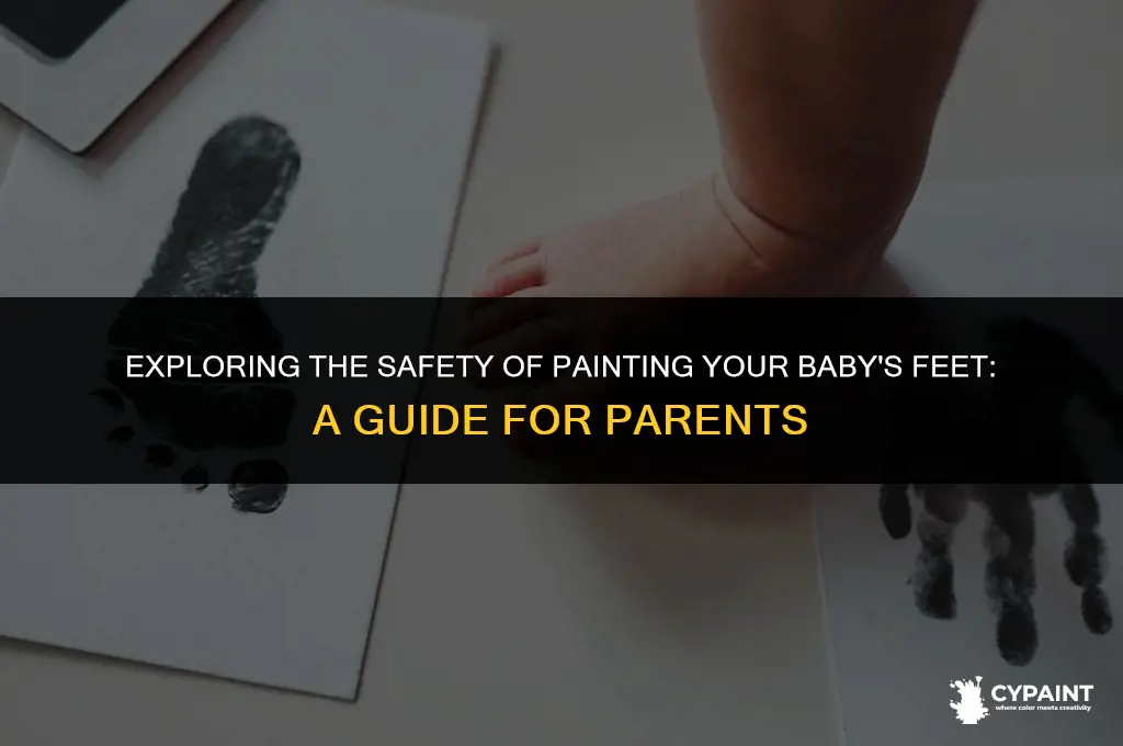 is it safe to put paint on baby