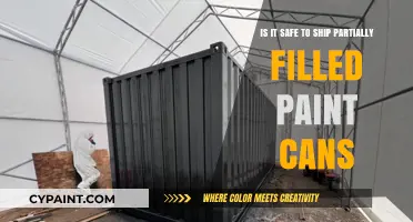 Shipping Partially Filled Paint Cans: Safe or Not?