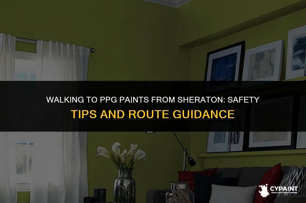 is it safe to walk to ppg paints from shearaton