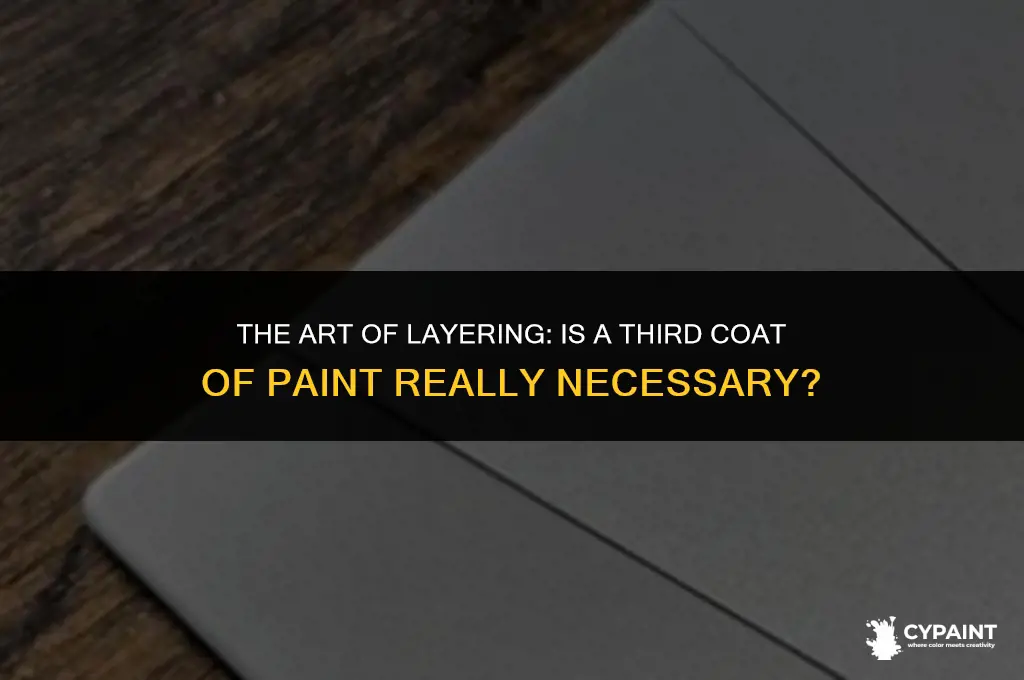 is it weird to put a third coat of paint