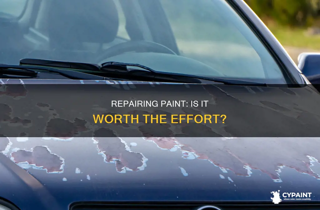 is it worth it to try to repair paint