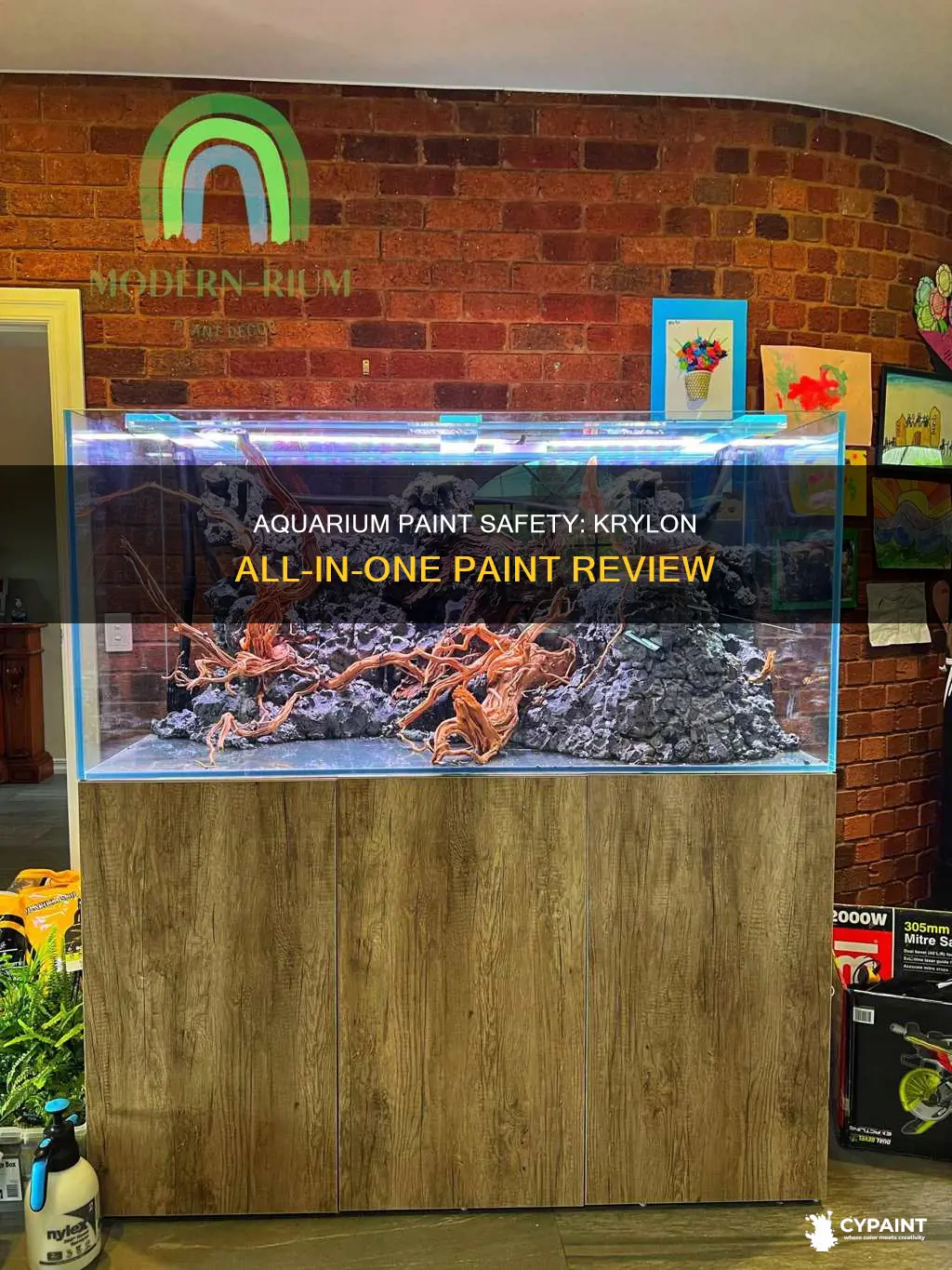 is krylon all in one paint safe for aquariums