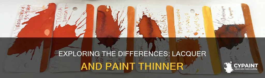 is lacquer thinner and paint thinner the same thing