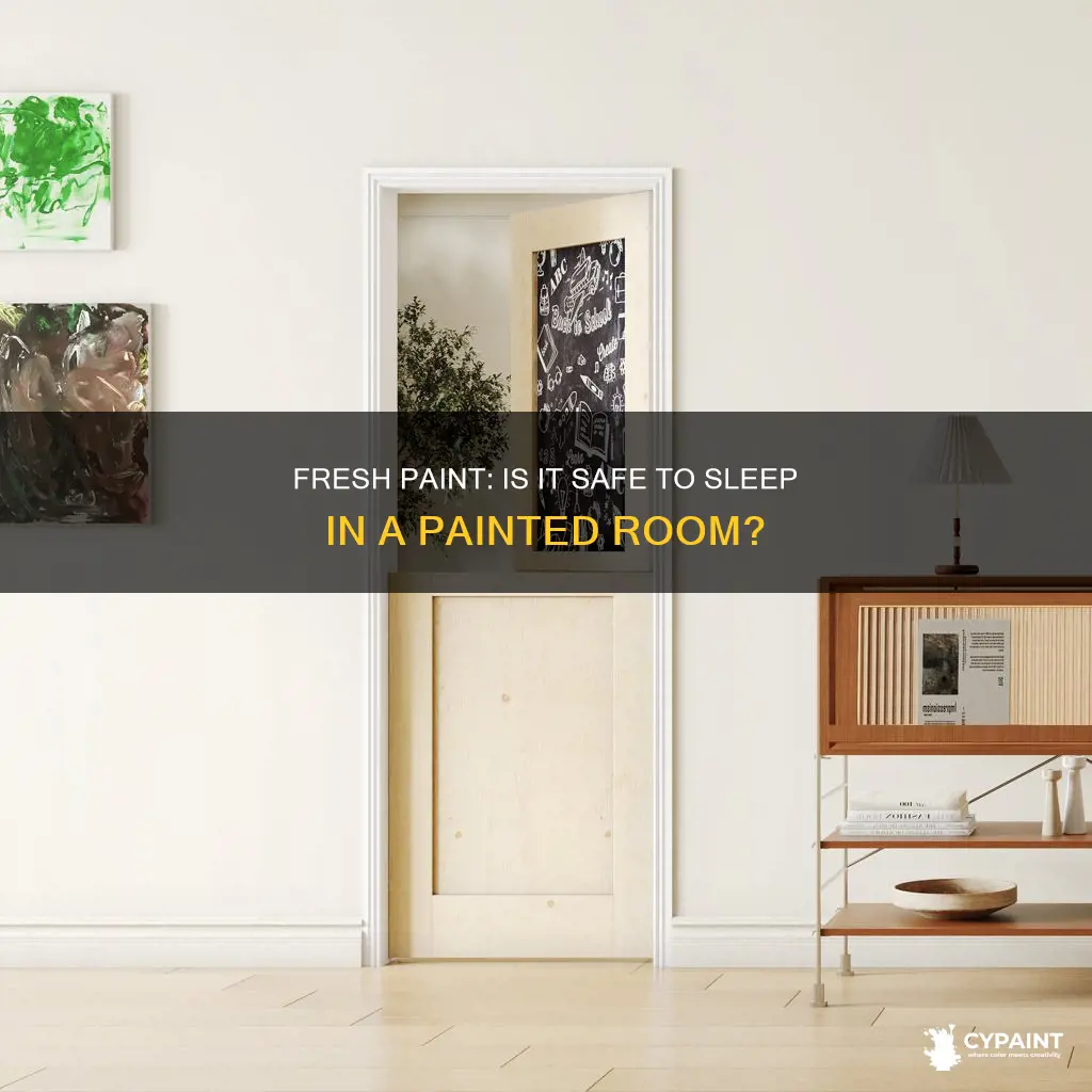 is living in a room with fresh paint bad