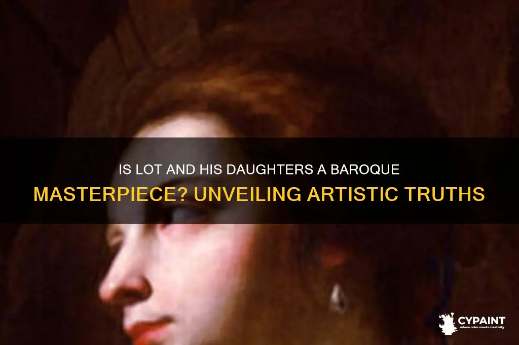 is lot and his daughters a baroque painting