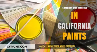 Is Medium Base Tint Base Used in California Paints?