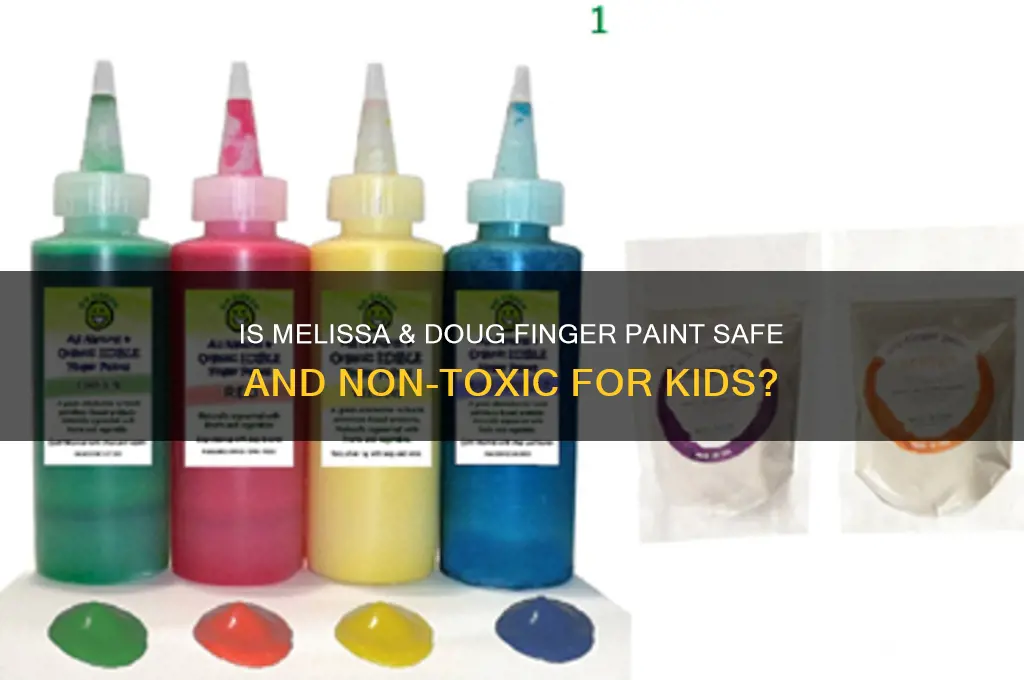 is melissa and doug finger paint non toxic