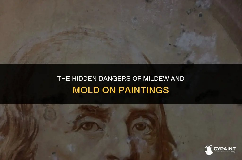 is mildew or mold on a painting bad for me