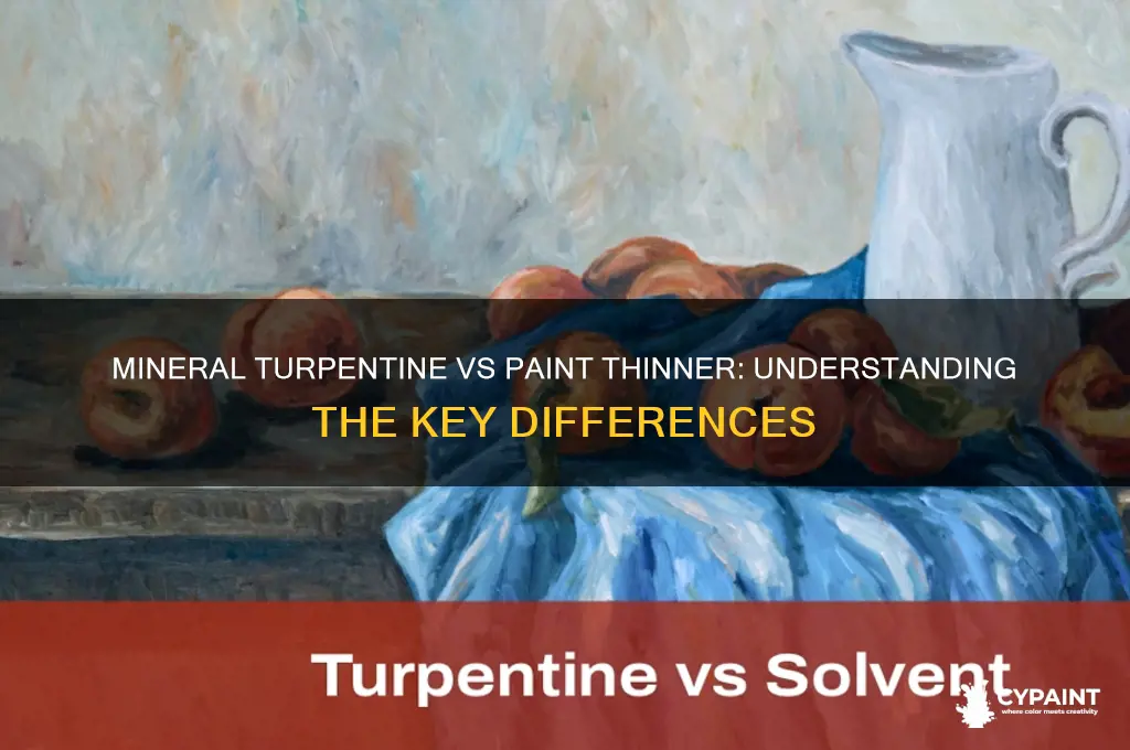 is mineral turpentine the same as paint thinner