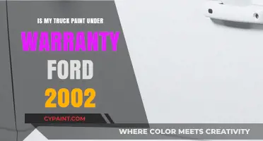 2002 Ford Truck Paint Warranty: What’s Covered and What’s Not?