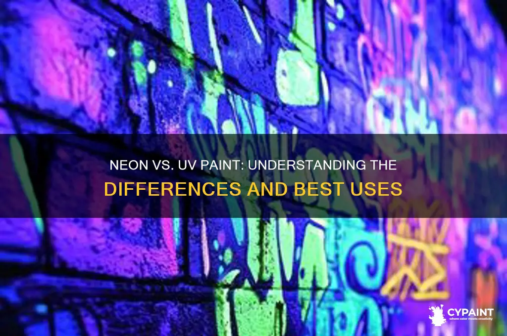 is neon paint the same as uv paint