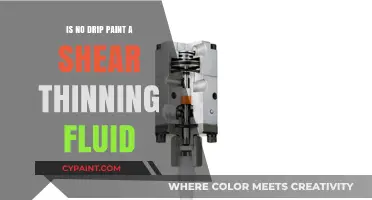 Is No-Drip Paint a Shear Thinning Fluid? Exploring Viscosity