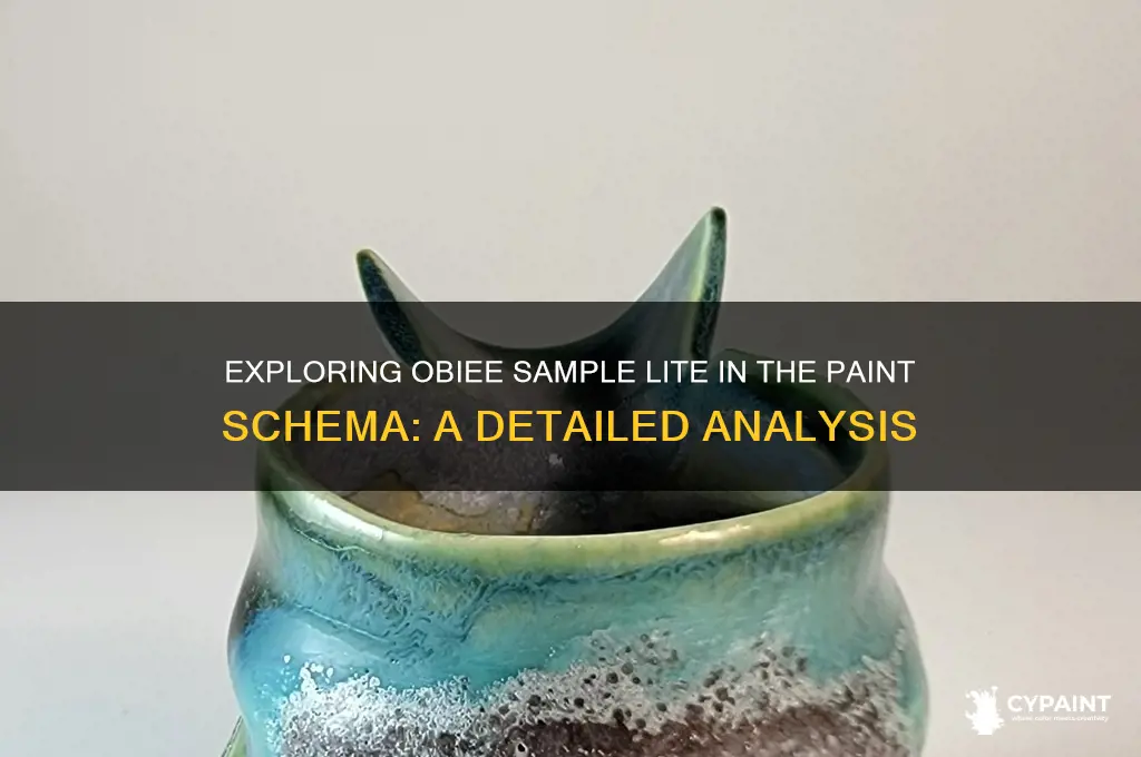is obiee sample lite in the paint schema