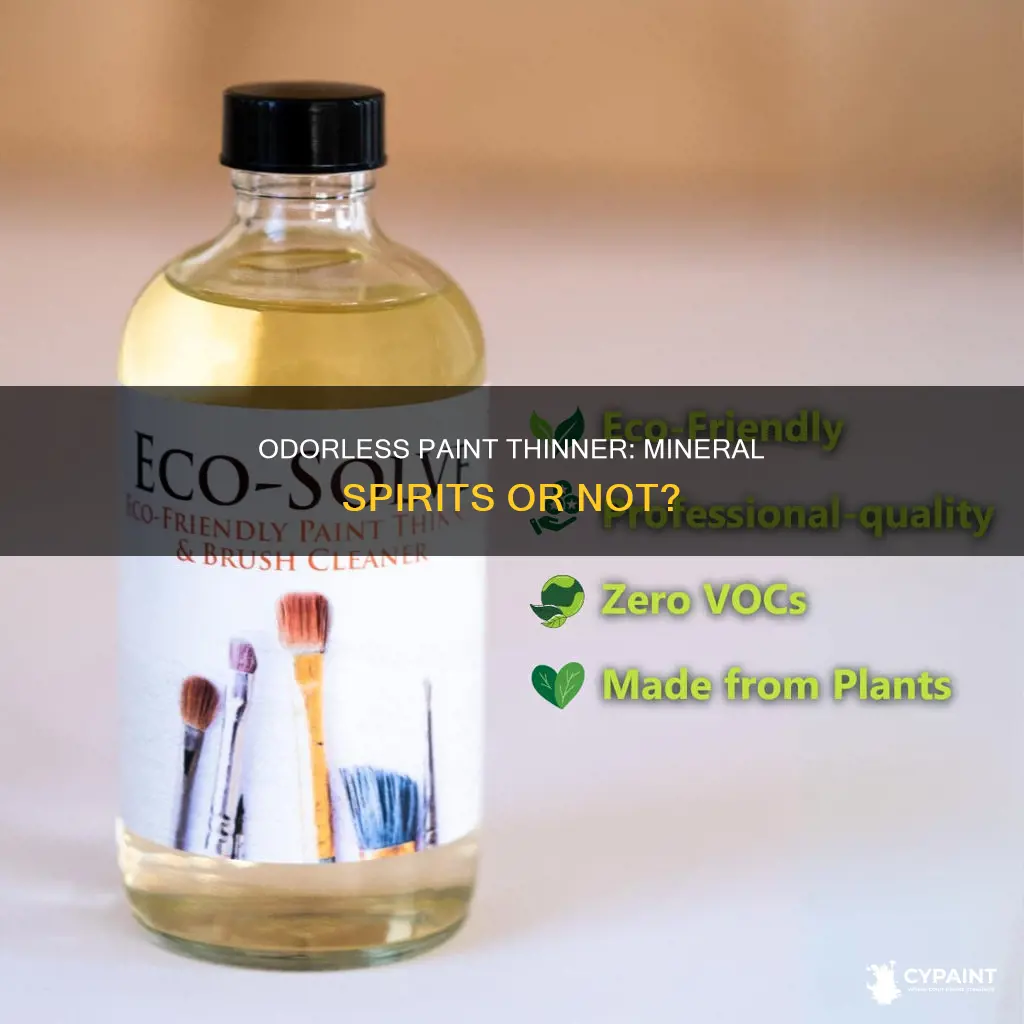 is odorless paint thinner the same as mineral spirits