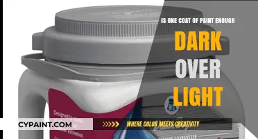 Coating Light Walls: One Dark Coat Enough?