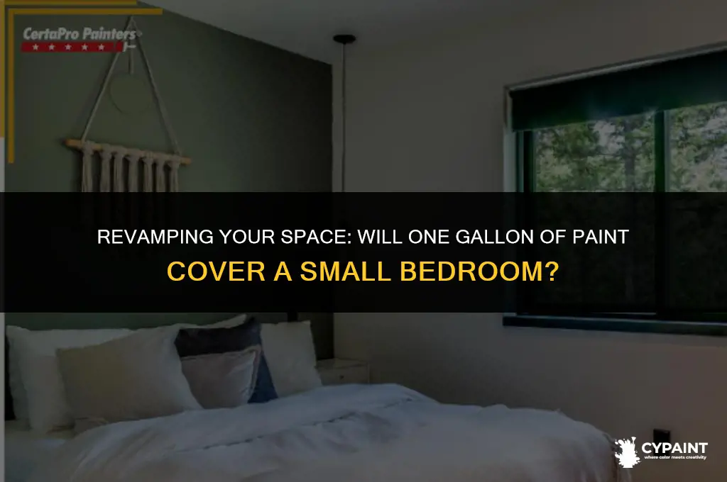 is one gallon of paint enough for a small bedroom